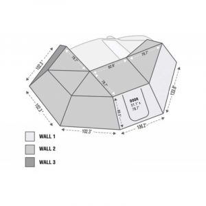 Overland Vehicle Systems Nomadic Awning 270 - Driver Side - 19519907