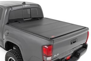 Rough Country Hard Tri-Fold Flip Up Bed Cover 5' Bed For 2016-2023 Toyota Tacoma 2WD/4WD 49420500