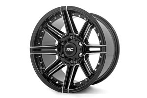 Rough Country Rough Country 88 Series Wheel One-Piece Gloss Black 17x9 6x5.5 -12mm For 2021-2023 Ford Bronco 2 and 4 Doors 88170912