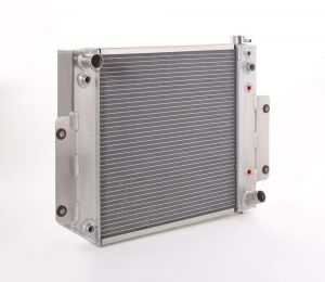 Be Cool Polished Aluminum Radiator for 72-86 Jeep CJ-5, CJ-6, CJ-7 & CJ-8 with Automatic Transmission & Non-LT1 Engine 63030