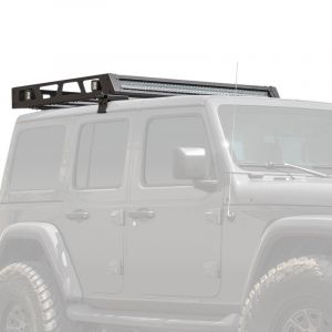 Body Armor 4X4 Hard Top Roof Basket (Textured Black) For 2007-18+ Jeep Wrangler JK/JL 2 Door & Unlimited 4 Door Models