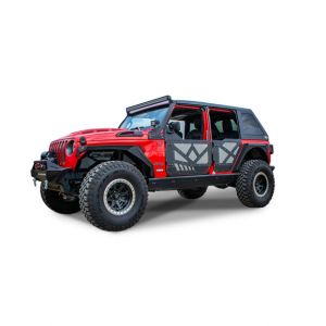 DV8 Offroad Aluminum Half Doors with Screens for 2018-22+ JEEP WRANGLER JL & GLADIATOR JT HDJL-