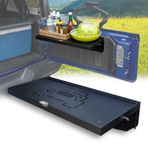 EZ 4X4 Aluminum Folding Tailgate Table for 07-18+ Jeep Wrangler JK & JL 1918 2044-