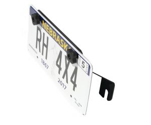 Rock Hard 4X4 Universal Fairlead License Plate Mount with Cable Lanyard RH-4004