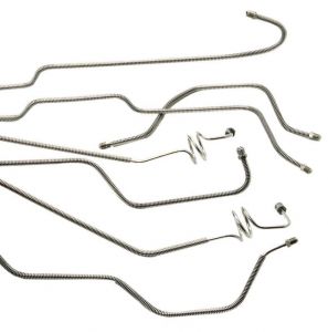 Classic Tube Pre-Formed Stainless Steel Brake Line Kit for 84-86 Jeep CJ-7 with Power Disc Brakes JE1011SS