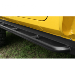 Body Armor 4X4 RockCrawler Side Guards In Black Powder Coat For 2007-18 Jeep Wrangler JK 2 Door