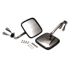 Kentrol Stainless Steel Mirror Kit for 76-86 Jeep CJ 50417-