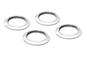 Kentrol Stainless Steel Air Vent Bezels for 07-10 Jeep Wrangler JK, JKU 30004