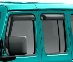 Mopar Side Window Air Deflectors for 18+ Jeep Wrangler JL Unlimited, 20+ Gladiator JT 82215368AB