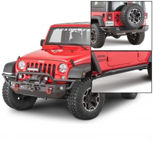 Quadratec QRC Front / Rear Bumper & Rocker Guards for 07-18 Jeep Wrangler JK Unlimited 4-Door 12057K-