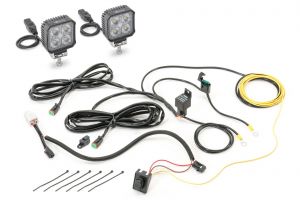 Quadratec 3" LED Sleek Cube Lights - 160° Flood Beam with Wiring Harness (Pair) 97109-1164