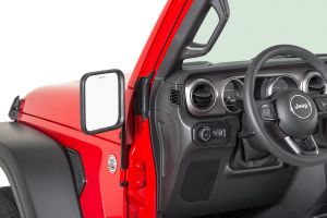 Quadratec Adventure Mirrors with Square Head for 76-20+ Jeep Wrangler JL, JK, TJ, YJ, CJ & Gladiator JT 13111-0400