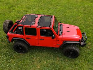 Rough Country Mesh Bikini Top Plus for 18+ Jeep Wrangler JLU 85120