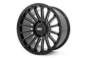 Rough Country Rough Country 97 Series Wheel One-Piece Gloss Black 17x8.5 6x5.5 -12mm For 2021-2023 Ford Bronco 2 and 4 Doors  97170912