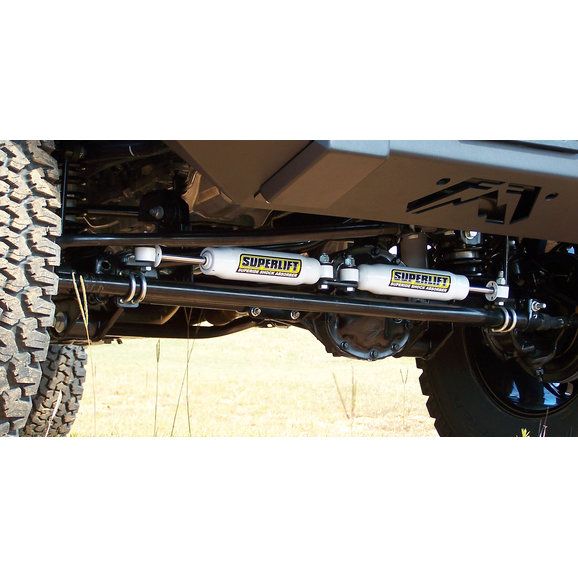 Superlift High Clearance Dual Hydraulic Steering Stabilizer Kit for