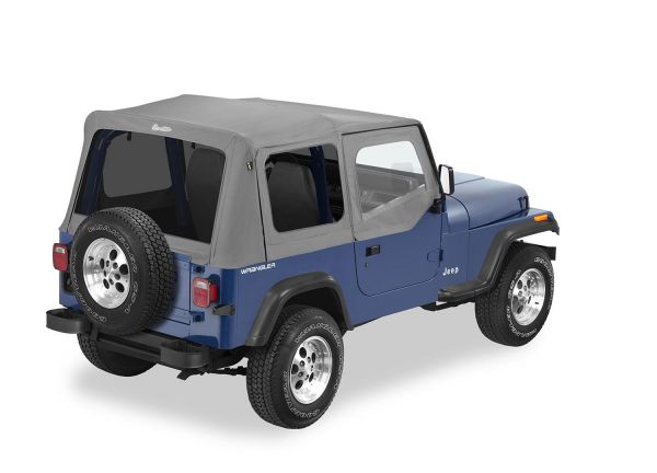 Buy BESTOP Replace-A-Top With Half Door Skins u0026 Tinted Rear Windows In Grey  Denim For 1988-95 Jeep Wrangler YJ Models 51123-09 for CA$740.95