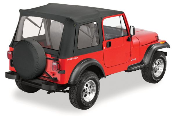 Buy BESTOP Supertop With Clear Rear Windows In Black Denim For 1976-95 Jeep  Wrangler YJ & CJ7 Fits With Factory Steel Doors 51599-15 for CA$1,