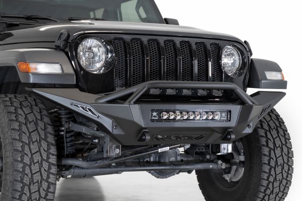 ADD Offroad Stealth Fighter Full Length Front Bumper with Hoop or 18+ Jeep  Wrangler JL & Gladiator JT (Non-Rubicon Models) F9617JT