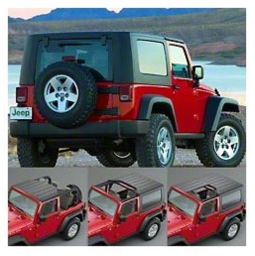 Buy MOPAR (Black) 3-Piece Hardtop Freedom Top With Tinted Windows For  2009-18 Jeep Wrangler JK 2 Door Models 82212541 for CA$3,