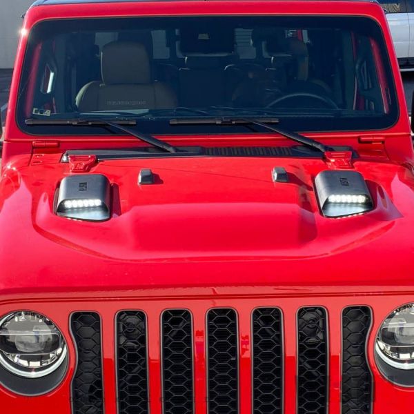 Buy Westin LED Hood Scoops For 2018+ Jeep Gladiator JT & Wrangler JL ...